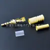 Conector de Auriculares de 3.5mm de Dos Canales, Estéreo, Conector de Audio para Teléfonos Móviles y Computadoras, Conector de Cable Soldado Chapado en Oro