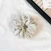 Scrunchie de tecido estilo coreano com bolinhas, versátil e elegante, elástico de cabelo de alta qualidade para rabo de cavalo para meninas, acessório de cabelo com elástico de alta elasticidade