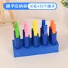 Pinzas pequeñas para niños entrenamiento de motricidad fina material didáctico hecho a mano jardín de infantes clips de plástico práctica de pinzar pompoms frijoles