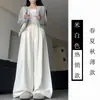 Pantalones Amplios Sueltos para Mujer, Nuevo Estilo Primavera/Verano, Corte Relajado, Pantalones de Traje Fluidos, Pantalones Casuales Rectos Estilo Yamamoto para Caminar