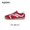 Tênis de Treino Alemão Vermelho Augusden para Mulheres 2026 Novo Verão Sola Grossa Balé Retro Casual Tênis Esportivo Forrest Gump
