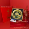 Logotipo Corporativo Personalizado Ganoderma Lucidum Lembranças de Negócios de Alto Padrão Presentes para Banco e Seguros Prato Quadrado Redondo Enfeites de Ganoderma Lucidum