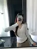 Hhy Encuentro Moca: Suéter de punto para mujer con cuello en V Henry para Otoño, Corte ajustado, Ceñido a la cintura, Camiseta base adelgazante