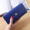 Nova carteira feminina grande capacidade bolsa de embreagem bolsa para celular bolsa para moedas de estudante bolsa longa de couro feminina bolsa para cartão