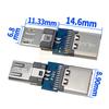 3.1 Assento-mãe tipo C com interface de dados de carregamento de placa fixa Placa de teste de cabeça macho e fêmea C inserção positiva e negativa de dupla face
