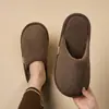 Pantuflas de Algodón Esponjosas para Mujer, Nuevo Estilo 2026 para Otoño/Invierno, para Interiores del Hogar, Gruesas, Cálidas, con Felpa Adicional, Antideslizantes, de Algodón Postparto