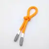 Cordón Naranja con Tira para Ropa, Tirador de Cremallera, Tirador de Mochila para Exteriores, Cordón de Cremallera de Color Bloque con Recubrimiento de Goma
