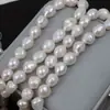 Perlas de Forma Barroca 10-11 mm Perlas Blancas Naturales de Agua Dulce Doble Cara Cuentas Sueltas Accesorios para Joyería DIY