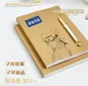 Caderno A5B5 Couro Super Espesso Caderno em Branco Estilo Simples Ins Livro Diário Livro de Desenho Escrita