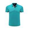 Camiseta polo publicitaria de cultura corporativa con logo de supermercado, ropa de trabajo corporativa, manga corta con solapa.