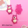 Acessórios de Resina DIY Série Urso Morango Cartoon Capa de Celular com Gel de Chantilly Acessórios de Cabelo Fivela de Sapato Caixa de Armazenamento Adesivo para Copo de Água
