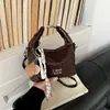 Bolso Texturizado de Otoño para Mujer 2026 Nuevo de Moda Bolso de Hombro Cruzado con Patrón Tejido Único Bolso Dumpling