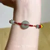 Pulseira Única com Fivela de Paz Tecida para Mulheres, Novo Estilo Chinês, Realça a Pele, Design Simples, Acessório de Pulseira, Estilo Amizade, Versátil