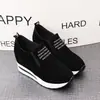 Zapatos de Mujer de Cuña Versátiles Estilo Coreano para Primavera y Otoño, Mocasines Cómodos con Aumento Oculto de Altura, Zapatos Casuales en Stock