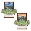Livro dobrável Criativo 3D Tridimensional da Grande Muralha Pingente da Praça Tiananmen de Pequim Livro Explosivo Mini Taishan com Chaveiro