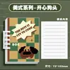 Cuaderno Animal Mariposa Tamaño Bolsillo A7, Cuaderno Pequeño de Hojas Sueltas, Alto Valor Estético, Mini Cuaderno Minimalista Estilo Ins