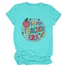 Na minha era de professora Amazon eBay site independente camiseta feminina casual e divertida gola redonda manga curta para comércio exterior