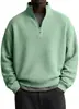 Chaqueta Americana de Nuevo Estilo Transfronteriza de Peso Pesado Color Sólido Cuello Alto Manga Larga para Hombre Moda Simple Sudadera Deportiva Casual para Hombre