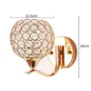 Luminária de Parede de Cristal Dourado Francês Vazada de Luxo Transfronteiriça Escada Entrada Sala de Estar Estudo Quarto Luminária de Parede Luminárias Estilo Europeu