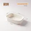 Caixa de almoço descartável para treinamento militar estudantil, caixa de arroz frito, caixa de embalagem para levar frutas de piquenique, tigela de salada, tigela de papel kraft para macarrão instantâneo