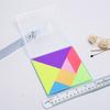 Little Carney Aprendendo Grande Pequeno Tangram Aluno Inteligência Puzzle Puzzle Forma Cognitiva Geométrica das Crianças 3 Anos de Idade