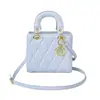 2025 Nuevo Color Sólido Estilo Coreano Retro Simple Nuevo Bordado Acolchado Casual Bolso de Hombro Cruzado Bolso Cuadrado Pequeño para Mujer