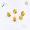 Venta de liquidación: Pulsera con Colgante de Lingote de Calabaza de Personaje de la Suerte Chapada en Oro Esmalte Material de Tejido DIY Accesorios Joyería