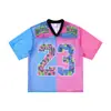 Ropa para Hombre Jie Zhan Estilo Americano Bloques de Color Malla Béisbol Manga Corta 2026 Primavera/Verano Nueva Marca de Moda Patchwork Malla Transpirable Camiseta