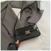 2026 Bolsa de Mão Baguete Longa de Cor Sólida PU Personalizada com Acabamento de Luxo, Bolsa de Ombro, Bolsa de Braço, Bolsa Feminina Versátil da Moda