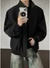 Chaqueta transfronteriza con cuello mao para hombre, estilo primavera y otoño, chaqueta de trabajo casual holgada, marca de moda, diseño de retazos, chaqueta de aviador
