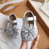 Zapatos de Princesa de Cuero para Bebés y Niñas Pequeñas 2026 Nuevo Estilo Zapatos para Caminar de Moda Primavera y Otoño con Pedrería Fuegos Artificiales Mary Jane Zapatos para Niños