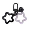 Llavero acrílico con forma de corazón de niña, estrella de cinco puntas, colgante para bolso, auriculares, Airpods, accesorios colgantes de bricolaje
