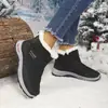 Botas de algodón para mujer de venta caliente transfronteriza para otoño e invierno, directo del fabricante, con cremallera lateral interior, botas de nieve impermeables y antideslizantes, admite envío directo