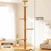 Estrutura de escalada para gatos em madeira maciça multicamadas para Douyin transfronteiriço com postes verticais, brinquedo de escalada para gatos, casa para gatos com múltiplas plataformas