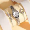 Nueva Moda Pulsera de Acero Reloj para Mujer Reloj para Mujer Plato de Nicho Elegante Simple Alto Rango Valor de Color Reloj de Cuarzo