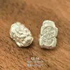 Plata Pura 999 Accesorios de Plata Dura 3D Colgante DIY Dios de la Riqueza Atrae Riqueza y Buena Fortuna Cuentas de Plata Pura Colgante de Bolsa de la Suerte Pixiu