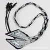 Estilo Boho Acessórios de Cinto Versáteis Lenço de Seda Corda de Cera de Nylon Corda de Cintura Tecida à Mão Acessórios de Moda