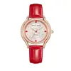 Relógio Feminino de Marca Famosa À Prova d'Água Relógio de Temperamento Feminino Quartzo Feminino Pulseira de Couro Genuíno com Diamantes Oficial Autêntico Baoqida