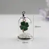 Criativo Papai Noel Árvore de Natal Boneco de Neve Cobertura de Vidro Transparente Pingente Série de Natal Chaveiro Pingente de Presente