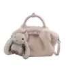 Bolsa Feminina Transfronteiriça, Design de Grande Capacidade, Bolsa Peluda, Feminina, Leve e Luxuosa, Bolsa Estilo Coreano Bolinho, Bolsa de Ombro Simples para o Dia a Dia