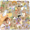[Original] 50 Pegatinas Nuevas de Capibara para Decoración DIY de Cuadernos, Teléfonos Móviles, Maletas y Diarios, Calcomanías Impermeables