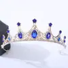 Coroa de Noiva Tiara Liga de Metal Incrustada com Strass e Cristais Acessórios para Vestido de Casamento Acessórios de Cabelo para Aniversário Joias Faixa para Cabeça Estilo Retrô