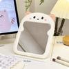 Espejo de Plástico, Espejo de Maquillaje, Retoque de Belleza, Escritorio Plegable de Dormitorio de Estudiante Espejo de Princesa, Espejo de Vestir con Orejas de Gato