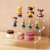 Suporte de Exibição Transparente de Acrílico para Figuras Prateleira Escada Multicamadas para Caixas Surpresa Armazenamento de Bonecos Lego Prateleira de Exibição de Modelos