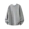 Suéter de imitación con rayas gruesas, sudadera de dos piezas falsa para hombre, suéter de diseño moderno con muescas estilo americano, chaqueta de manga larga para hombre, ropa para hombre