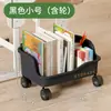 Caja de almacenamiento de libros simple debajo del escritorio, estante de almacenamiento tipo bolsa con ruedas de gran capacidad para estudiantes, aulas y almacenamiento de escritorio de oficina