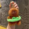 Llavero de Pato de Peluche Lindo con Cabeza Inclinada Muñeco de Pareja Animal de Peluche Encanto para Bolso Muñeco Adorno Ins Llavero