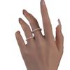 Cuentas de Plata Esterlina S925 con Patrón de Sandía Anillo de Perlas Shijia para Mujer Apilado con Diseño de Nicho de Lujo Accesible y Delgado Joyería de Mano