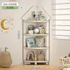 Estantería de Almacenamiento para Juguetes Infantiles, Gabinete de Almacenamiento de Esquina Montado en la Pared, Estantería de Almacenamiento de Múltiples Niveles de Pie, Caja de Almacenamiento para Libros de Bebé