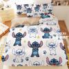 Set de Cuatro Piezas de Dibujos Animados con Orejas Grandes Estilo Ins Juego de Ropa de Cama para Dormitorio Juego de Cama de Tres Piezas Funda Nórdica Lavable Amigable con la Piel